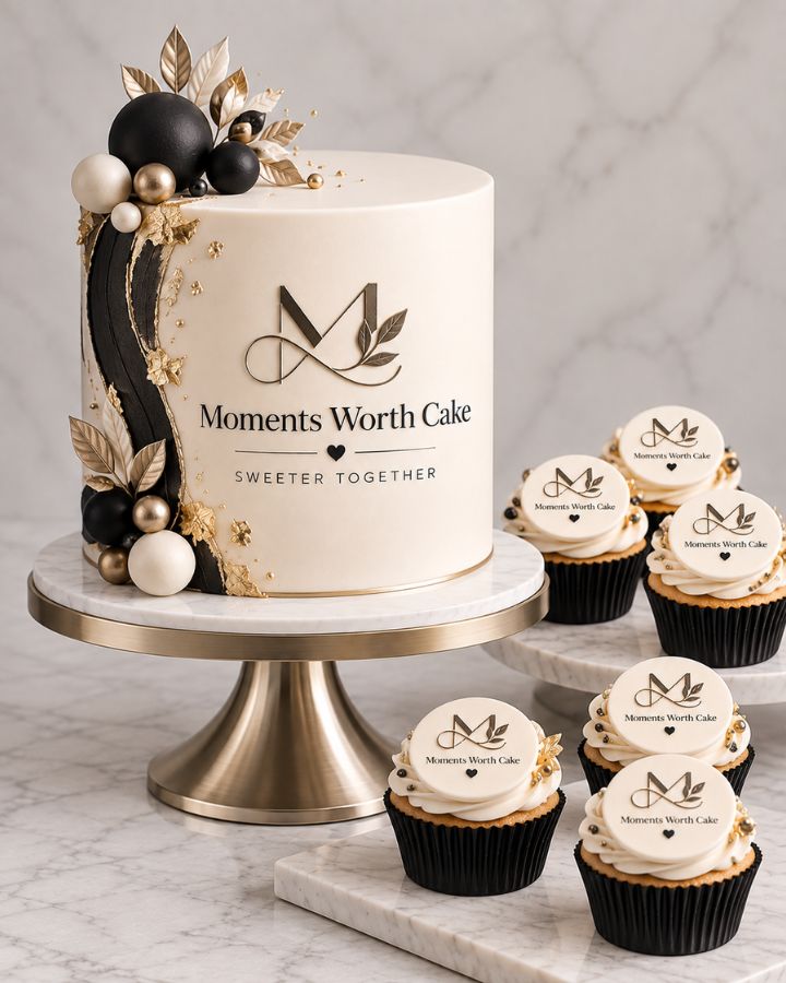 A glazed modern cake finished with a fan of chocolate.