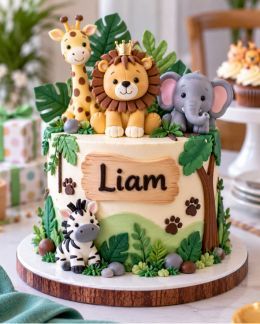 A semi naked tiered cake finished with fresh figs, flowers and soft buttercream.